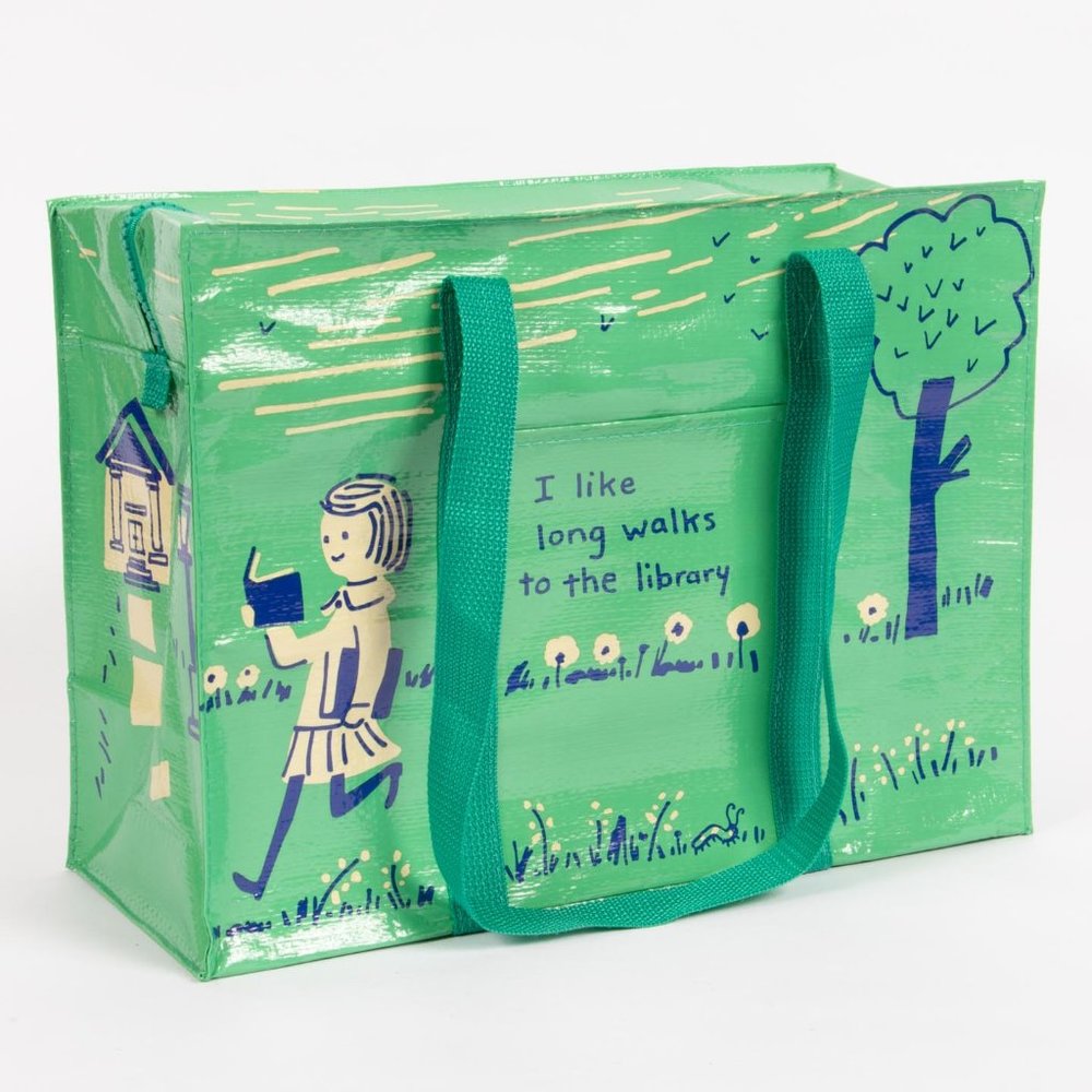 Library Reusable Grocery Bag with Zipper